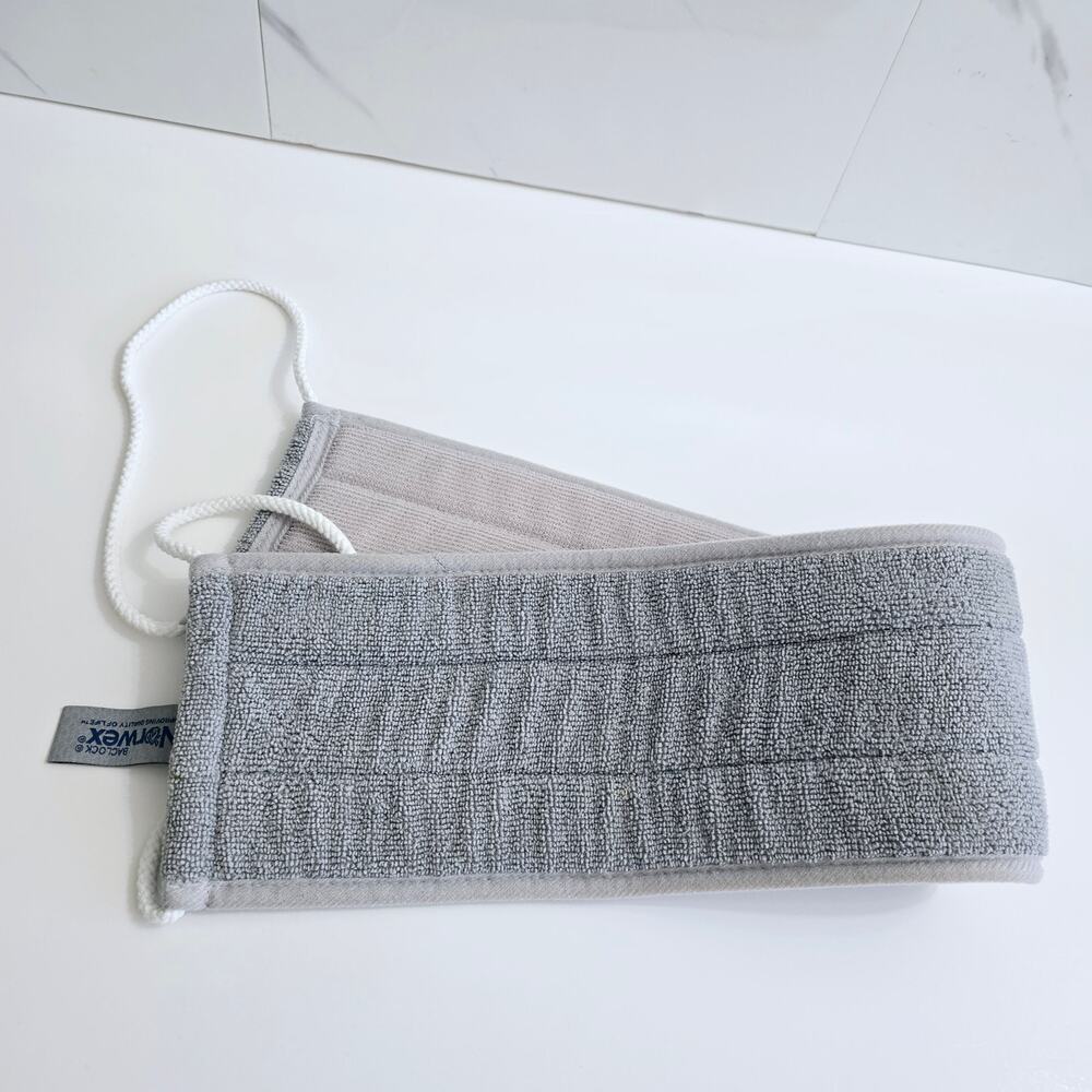 Norwex Back Scrubber Grey Baclock Microfiber EUC